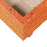 Garden Planter Wax Brown 50x50x26.5 cm Solid Wood Pine 847295