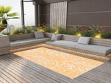 Outdoor Carpet ARAKIL Orange and White 160x230 cm PP 310462