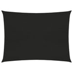 ZNTS Sunshade Sail 160 g/m² Black 3.5x4.5 m HDPE 311736