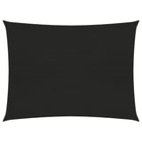 ZNTS Sunshade Sail 160 g/m² Black 3.5x4.5 m HDPE 311736