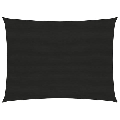 ZNTS Sunshade Sail 160 g/m² Black 3.5x4.5 m HDPE 311736