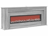 Fireplace with LED Strip Grey Sonoma 130 x 20 x 69.5 cm 8021092
