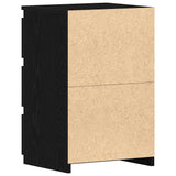 Bedside Cabinet with Drawer 2 pcs Black Oak 40 x 35 x 62.5 cm 862614