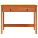 Desk with Drawer Max Brown 100 x 50 x 78 cm Solid Pine Wood 870015