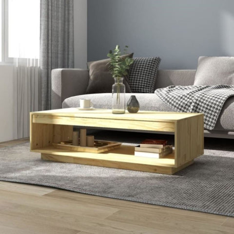 Coffee Table 110x50x33.5 cm Solid Pinewood 808508