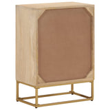 Chest of Drawers 55x30x76 cm Solid Wood Mango and Iron 372011