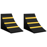 Wheel Chocks 2 pcs 29x16x19 cm Rubber 150991