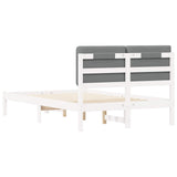 Bed Frame with Upholstered Headboard Light Grey 120 x 200 cm 877913