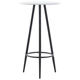 Bar Set Black and White MDF with PVC coating Medium Ergonomic 279761