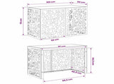 Air Conditioner Cover Anthracite 100 x 50 x 70 cm Steel 8014159