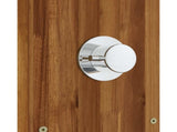 Outdoor Shower 219 cm Solid Acacia Wood and Stainless Steel 903116