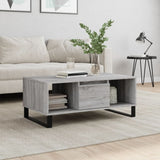 Coffee Table Grey Sonoma 90x50x36.5 cm Engineered Wood 830602
