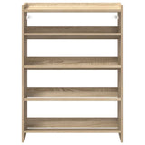 Shoe Rack Sonoma Oak 60x25x81 cm Engineered Wood 859880