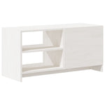 TV Cabinet White 80x31x39 cm Solid Pinewood 809895