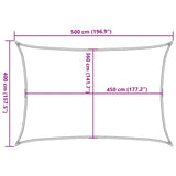Sunshade Sail 160 g/m Taupe 4x5 m HDPE 311408