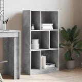 Bookcase Concrete Grey 57x28,5x107,5 cm Engineered Wood 848006