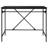 Desk Black 100x50x75 cm Engineered Wood and Iron 826719