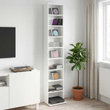 CD Cabinet White 33 x 23.5 x 175 cm Engineered Wood 8012642