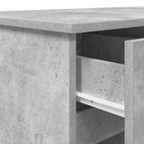 Desk with Drawer Concrete grey 140 x 49 x 76 cm Engineered wood 3328510
