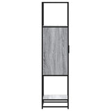 Highboard Grey Sonoma 35.5x35x139 cm Engineered Wood and Metal 849037