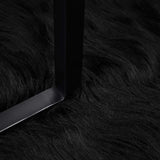 Faux Sheepskin Rug TAFALLA Black 200 x 280 cm Polyester 42021573