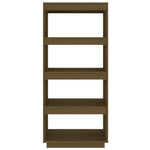 Book Cabinet/Room Divider Honey Brown 60x35x135 cm Solid Pinewood 810872