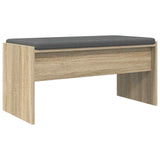 Hall Bench with Cushion Sonoma Oak 83 x 38 x 40 cm 891554