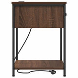 Bedside Cabinet 2 pcs Brown Oak 42 x 41 x 56 cm Engineered Wood 859429