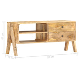 TV Cabinet 97x35x47 cm Solid Mango Wood 286262