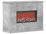 Electric Fireplace Concrete 47 x 18 x 48 cm Engineered wood 8021066