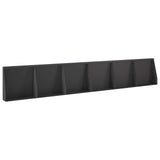 Retaining Wall 6 pcs 40 x 12 x 50 cm Steel Black 3449149