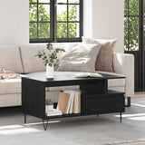 Coffee Table Black Oak 90 x 49 x 45 cm Engineered Wood 882716