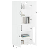 Highboard White 69.5x34x180 cm Engineered Wood 3198065