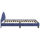 Children's Bed Frame with Headboard Police Blue 90 x 200 cm 42011168