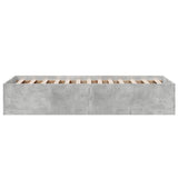 Bed Frame without Mattress Concrete Grey 90x190 cm Single 3281066