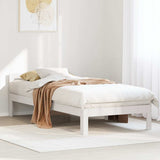 Bed Frame without Mattress White 80x200 cm Solid Wood Pine 859227