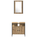Bathroom Furniture Set 4 pcs Artisan oak 33 x 33 x 185.5 cm 3334426