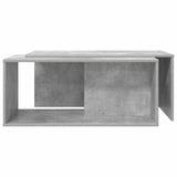 Coffee Table Set 2 pcs Concrete Grey Engineered Wood 8000263