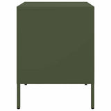 Bedside Cabinets 2 pcs Olive Green 36x39x50.5 cm Steel 842931