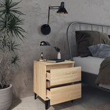 Bed Cabinet Sonoma Oak 40x35x50 cm Engineered Wood 805875