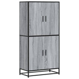 Highboard Grey Sonoma 68x35x139 cm Engineered Wood 3300833