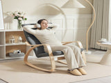 Comfortable Relax Rocking Chair, Upholstered Lounge Chair Recliner with High Back and Headrest for T3398P424865