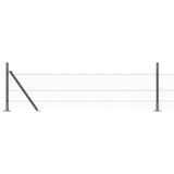 Welded Wire Fence with Concrete Base 100 x 0.5 m 3353718