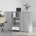 Reception Desk Grey Sonoma 155x50x103.5 cm Engineered Wood 3324201