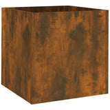 Planter Box Smoked Oak 40x40x40 cm Engineered Wood 820499