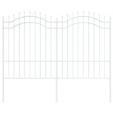 Garden Fence Woerden White 240 x 190 cm Powder-coated steel 42003971