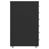 ZNTS Mobile File Cabinet Black 28x41x69 cm Metal 335918