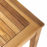 Table Brown 95 x 45 x 40 cm Solid Teak Wood 42006410