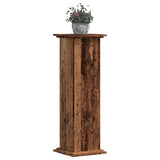 Plant Stand Old Wood 33x33x100 cm Engineered Wood 852985
