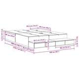 Storage Bed Frame with Drawer Sonoma Oak 236.5 x 160 x 31.5 cm 3335655